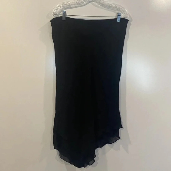 Donna Rico 2PC Skirt Top Black Beaded Sheer Formal Set Womens Size 10 (103) - Picture 6 of 6